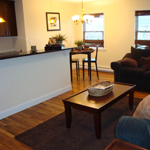 Model Living Room at Harbour Sands, Belmar, NJ